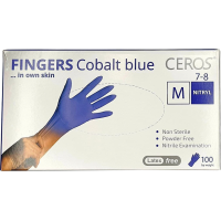Перчатки нитриловые Ceros М кобальт 100 шт (50пар)