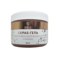 Скраб-гель против врастания волос Papain gel-scrub c папаином 350мл Serica